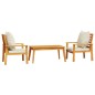 vidaXL 3-tlg. Garten-Lounge-Set mit Kissen Massivholz Akazie vidaXL 3-tlg. Garten-Lounge-Set mit Kissen Massivholz Akazie