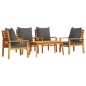 vidaXL 5-tlg. Garten-Lounge-Set mit Kissen Massivholz Akazie vidaXL 5-tlg. Garten-Lounge-Set mit Kissen Massivholz Akazie