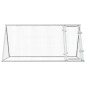 vidaXL Hühnerkäfig Silbern 200x105x91 cm Verzinkter Stahl vidaXL Hühnerkäfig Silbern 200x105x91 cm Verzinkter Stahl