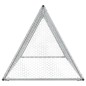 vidaXL Hühnerkäfig Silbern 200x105x91 cm Verzinkter Stahl vidaXL Hühnerkäfig Silbern 200x105x91 cm Verzinkter Stahl