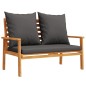 vidaXL 4-tlg. Garten-Lounge-Set mit Kissen Massivholz Akazie