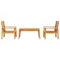 vidaXL 3-tlg. Garten-Lounge-Set Massivholz Akazie vidaXL 3-tlg. Garten-Lounge-Set Massivholz Akazie