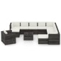 vidaXL 12-tlg. Garten-Lounge-Set mit Kissen Grau Imprägniertes Holz vidaXL 12-tlg. Garten-Lounge-Set mit Kissen Grau Imprägniertes Holz