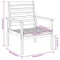 vidaXL 3-tlg. Garten-Lounge-Set Massivholz Akazie vidaXL 3-tlg. Garten-Lounge-Set Massivholz Akazie