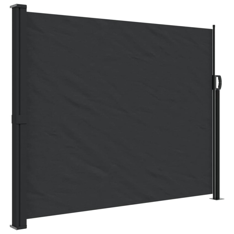 vidaXL Seitenmarkise Ausziehbar Schwarz 170x300 cm vidaXL Seitenmarkise Ausziehbar Schwarz 170x300 cm