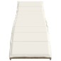vidaXL Sonnenliege mit Kissen Beige 55x199x50 cm Poly Rattan vidaXL Sonnenliege mit Kissen Beige 55x199x50 cm Poly Rattan
