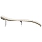 vidaXL Sonnenliege mit Kissen Beige 55x199x50 cm Poly Rattan vidaXL Sonnenliege mit Kissen Beige 55x199x50 cm Poly Rattan