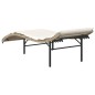 vidaXL Sonnenliege mit Kissen Beige 55x199x50 cm Poly Rattan vidaXL Sonnenliege mit Kissen Beige 55x199x50 cm Poly Rattan