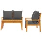 vidaXL 3-tlg. Garten-Lounge-Set mit Kissen Massivholz Akazie vidaXL 3-tlg. Garten-Lounge-Set mit Kissen Massivholz Akazie
