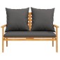 vidaXL 3-tlg. Garten-Lounge-Set mit Kissen Massivholz Akazie vidaXL 3-tlg. Garten-Lounge-Set mit Kissen Massivholz Akazie