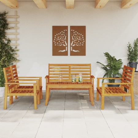 vidaXL 5-tlg. Garten-Lounge-Set Massivholz Akazie
