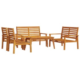 vidaXL 5-tlg. Garten-Lounge-Set Massivholz Akazie