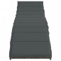 vidaXL Sonnenliege mit Kissen Grau 55x199x50 cm Poly Rattan vidaXL Sonnenliege mit Kissen Grau 55x199x50 cm Poly Rattan