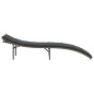 vidaXL Sonnenliege mit Kissen Grau 55x199x50 cm Poly Rattan vidaXL Sonnenliege mit Kissen Grau 55x199x50 cm Poly Rattan