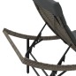 vidaXL Sonnenliege mit Kissen Grau 55x199x50 cm Poly Rattan vidaXL Sonnenliege mit Kissen Grau 55x199x50 cm Poly Rattan