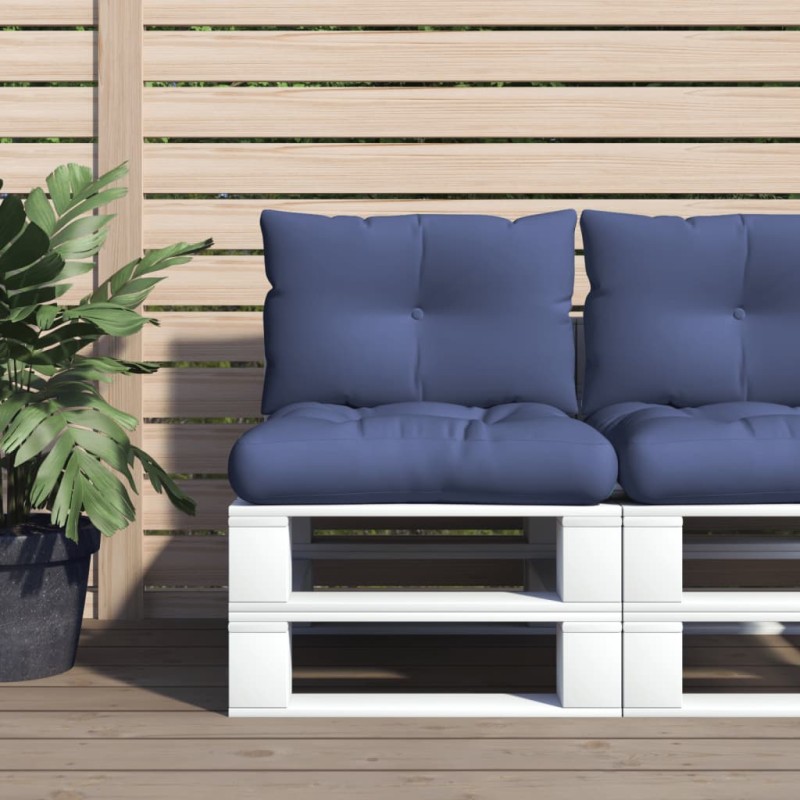 vidaXL Palettenkissen-Set Marineblau 60x38x13 cm Stoff vidaXL Palettenkissen-Set Marineblau 60x38x13 cm Stoff
