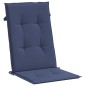 vidaXL Hochlehner-Auflagen 6 Stk. Marineblau Stoff vidaXL Hochlehner-Auflagen 6 Stk. Marineblau Stoff