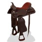 vidaXL Western-Sattel, Halfter & Brustblatt Echtleder 16" Braun vidaXL Western-Sattel, Halfter & Brustblatt Echtleder 16" Braun