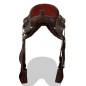 vidaXL Western-Sattel, Halfter & Brustblatt Echtleder 16" Braun vidaXL Western-Sattel, Halfter & Brustblatt Echtleder 16" Braun