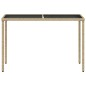 vidaXL Gartentisch mit Glasplatte Beige 115x54x74 cm Poly Rattan vidaXL Gartentisch mit Glasplatte Beige 115x54x74 cm Poly Rattan