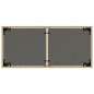 vidaXL Gartentisch mit Glasplatte Beige 115x54x74 cm Poly Rattan vidaXL Gartentisch mit Glasplatte Beige 115x54x74 cm Poly Rattan