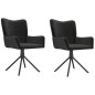 vidaXL Esszimmerstühle 2 Stk. Drehbar Schwarz Samt vidaXL Esszimmerstühle 2 Stk. Drehbar Schwarz Samt