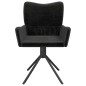 vidaXL Esszimmerstühle 2 Stk. Drehbar Schwarz Samt vidaXL Esszimmerstühle 2 Stk. Drehbar Schwarz Samt