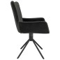 vidaXL Esszimmerstühle 2 Stk. Drehbar Schwarz Samt vidaXL Esszimmerstühle 2 Stk. Drehbar Schwarz Samt