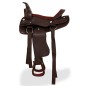 vidaXL Western-Sattel, Halfter & Brustblatt Echtleder 12" Braun vidaXL Western-Sattel, Halfter & Brustblatt Echtleder 12" Braun