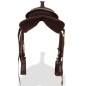 vidaXL Western-Sattel, Halfter & Brustblatt Echtleder 12" Braun vidaXL Western-Sattel, Halfter & Brustblatt Echtleder 12" Braun