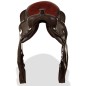vidaXL Western-Sattel, Halfter & Brustblatt Echtleder 12" Braun vidaXL Western-Sattel, Halfter & Brustblatt Echtleder 12" Braun