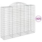 vidaXL Gabionen mit Hochbogen 25Stk. 200x50x160/180cm Verzinktes Eisen vidaXL Gabionen mit Hochbogen 25Stk. 200x50x160/180cm Verzinktes Eisen