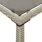 vidaXL Gartentisch mit Glasplatte Hellgrau 115x54x74 cm Poly Rattan vidaXL Gartentisch mit Glasplatte Hellgrau 115x54x74 cm Poly Rattan