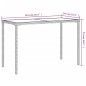 vidaXL Gartentisch mit Glasplatte Hellgrau 115x54x74 cm Poly Rattan vidaXL Gartentisch mit Glasplatte Hellgrau 115x54x74 cm Poly Rattan