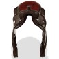 vidaXL Western-Sattel, Halfter & Brustblatt Echtleder 13" Braun vidaXL Western-Sattel, Halfter & Brustblatt Echtleder 13" Braun