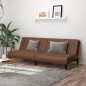 vidaXL Schlafsofa 2-Sitzer Braun Kunstleder vidaXL Schlafsofa 2-Sitzer Braun Kunstleder