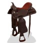 vidaXL Western-Sattel, Halfter & Brustblatt Echtleder 17" Braun vidaXL Western-Sattel, Halfter & Brustblatt Echtleder 17" Braun