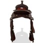 vidaXL Western-Sattel, Halfter & Brustblatt Echtleder 17" Braun vidaXL Western-Sattel, Halfter & Brustblatt Echtleder 17" Braun