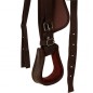 vidaXL Western-Sattel, Halfter & Brustblatt Echtleder 17" Braun vidaXL Western-Sattel, Halfter & Brustblatt Echtleder 17" Braun