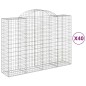 vidaXL Gabionen mit Hochbogen 40Stk. 200x50x140/160cm Verzinktes Eisen vidaXL Gabionen mit Hochbogen 40Stk. 200x50x140/160cm Verzinktes Eisen