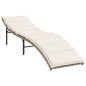 vidaXL Sonnenliegen 2 Stk. mit Tisch Beige Poly Rattan vidaXL Sonnenliegen 2 Stk. mit Tisch Beige Poly Rattan