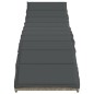 vidaXL Sonnenliegen 2 Stk. mit Tisch Hellgrau Poly Rattan vidaXL Sonnenliegen 2 Stk. mit Tisch Hellgrau Poly Rattan