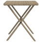 vidaXL Sonnenliegen 2 Stk. mit Tisch Beige Poly Rattan vidaXL Sonnenliegen 2 Stk. mit Tisch Beige Poly Rattan
