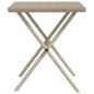 vidaXL Sonnenliegen 2 Stk. mit Tisch Hellgrau Poly Rattan vidaXL Sonnenliegen 2 Stk. mit Tisch Hellgrau Poly Rattan