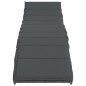 vidaXL Sonnenliegen 2 Stk. mit Tisch Grau Poly Rattan vidaXL Sonnenliegen 2 Stk. mit Tisch Grau Poly Rattan