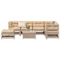 vidaXL 8-tlg. Garten-Lounge-Set mit Kissen Massivholz Kiefer vidaXL 8-tlg. Garten-Lounge-Set mit Kissen Massivholz Kiefer
