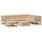 vidaXL 8-tlg. Garten-Lounge-Set mit Kissen Massivholz Kiefer vidaXL 8-tlg. Garten-Lounge-Set mit Kissen Massivholz Kiefer