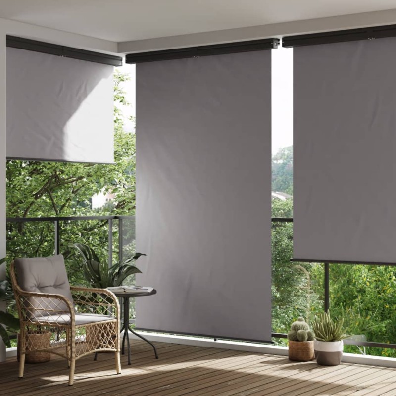 vidaXL Balkon-Seitenmarkise Dunkelgrau 165x250 cm vidaXL Balkon-Seitenmarkise Dunkelgrau 165x250 cm