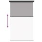 vidaXL Balkon-Seitenmarkise Dunkelgrau 165x250 cm vidaXL Balkon-Seitenmarkise Dunkelgrau 165x250 cm