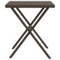 vidaXL Sonnenliegen 2 Stk. mit Tisch Braun Poly Rattan vidaXL Sonnenliegen 2 Stk. mit Tisch Braun Poly Rattan